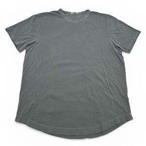 Buck Mason Short Sleeve Crewneck T-Shirt Dark Gray Grey Size Large 100% Cotton